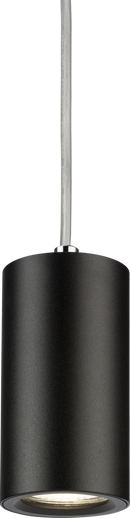 Knightsbridge MLA DAA1FRB Dasan Single Short Fixed Round Pendant Black