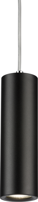 Knightsbridge MLA DAB1FRB Dasan Single Long Fixed Round Pendant Black