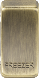 Knightsbridge MLA GDFREEZERAB Switch cover "marked FREEZER" - antique brass