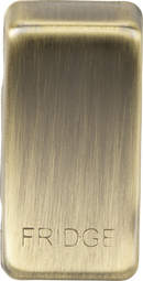 Knightsbridge MLA GDFRIDGEAB Switch cover "marked FRIDGE" - antique brass