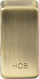 Knightsbridge MLA GDHOBAB Switch cover "marked HOB" - antique brass