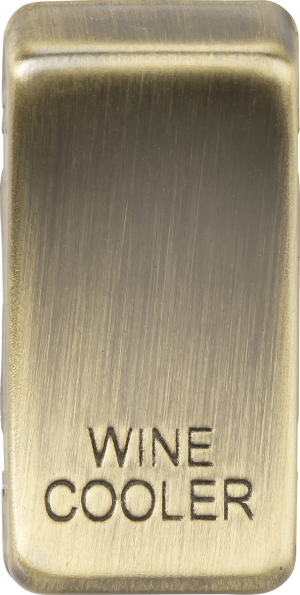 Knightsbridge MLA GDWINEAB Switch cover "marked WINE COOLER" - antique brass