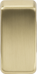 Knightsbridge MLA GDBLANKBB Switch cover - brushed brass
