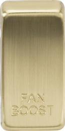 Knightsbridge MLA GDBOOSTBB Switch cover "marked FAN BOOST" - brushed brass