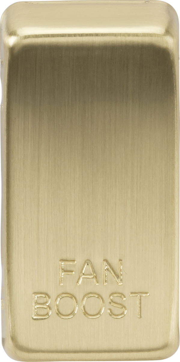 Knightsbridge MLA GDBOOSTBB Switch cover "marked FAN BOOST" - brushed brass