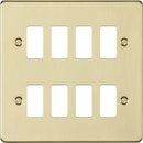 Knightsbridge MLA GDFP008BB 8G grid faceplate - brushed brass
