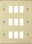 Knightsbridge MLA GDFP009BB 9G grid faceplate - brushed brass