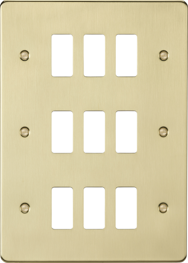 Knightsbridge MLA GDFP009BB 9G grid faceplate - brushed brass