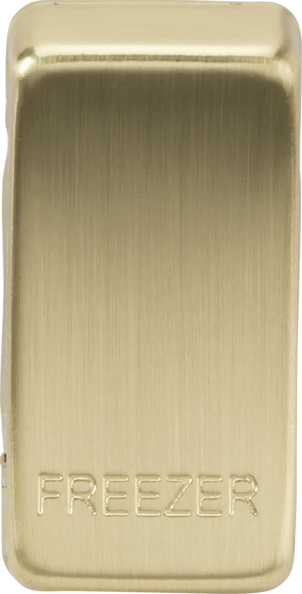 Knightsbridge MLA GDFREEZERBB Switch cover "marked FREEZER" - brushed brass