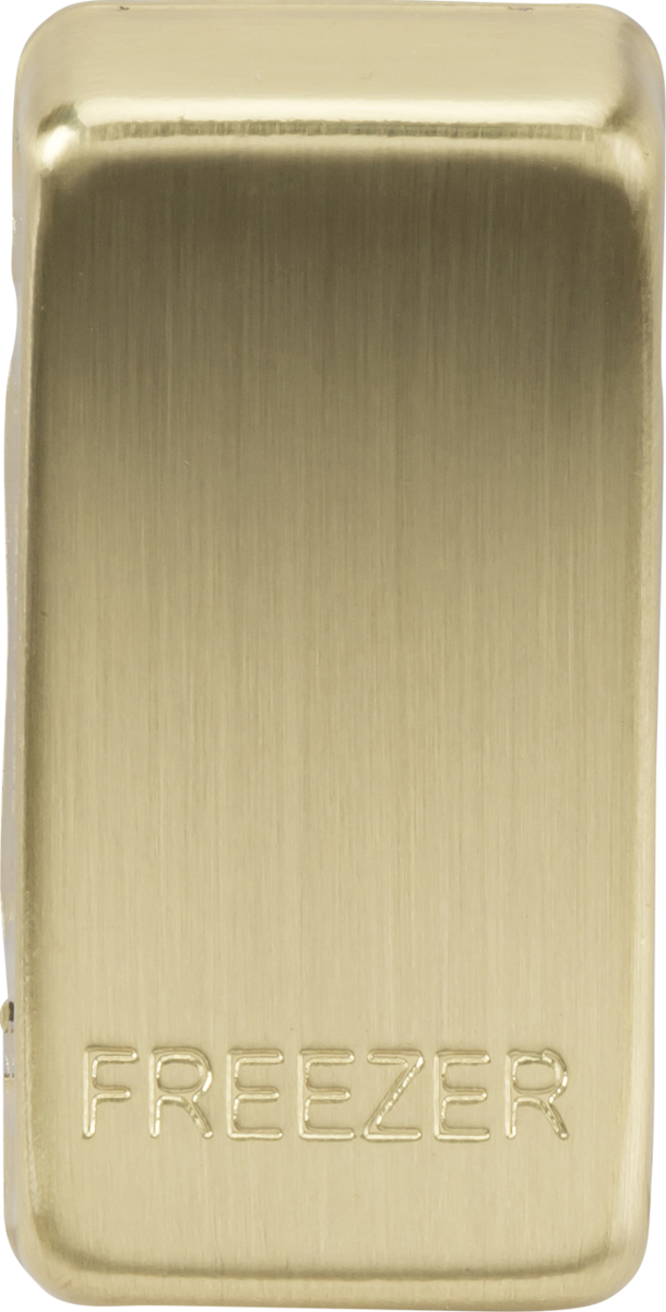 Knightsbridge MLA GDFREEZERBB Switch cover "marked FREEZER" - brushed brass