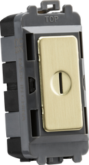 Knightsbridge MLA GDM009BB 20AX 2 way SP key module - brushed brass