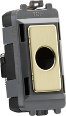 Knightsbridge MLA GDM012BB Flex outlet module (up to 10mm) - brushed brass