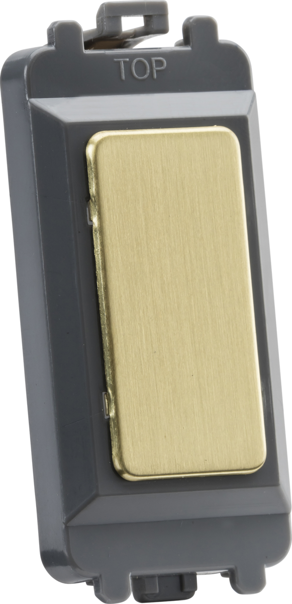 Knightsbridge MLA GDM013BB Blank grid module - brushed brass