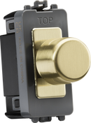 Knightsbridge MLA GDM022BB 6A 1G 2-way Dummy Dimmer Module - brushed brass