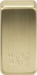 Knightsbridge MLA GDMICROBB Switch cover "marked MICROWAVE" - brushed brass
