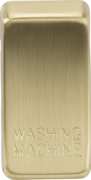 Knightsbridge MLA GDWASHBB Switch cover "marked WASHING MACHINE" - brushed brass