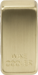 Knightsbridge MLA GDWINEBB Switch cover "marked WINE COOLER" - brushed brass