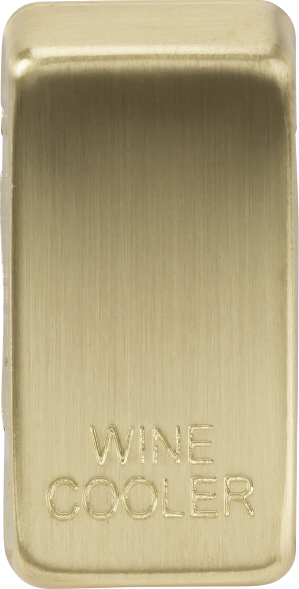 Knightsbridge MLA GDWINEBB Switch cover "marked WINE COOLER" - brushed brass