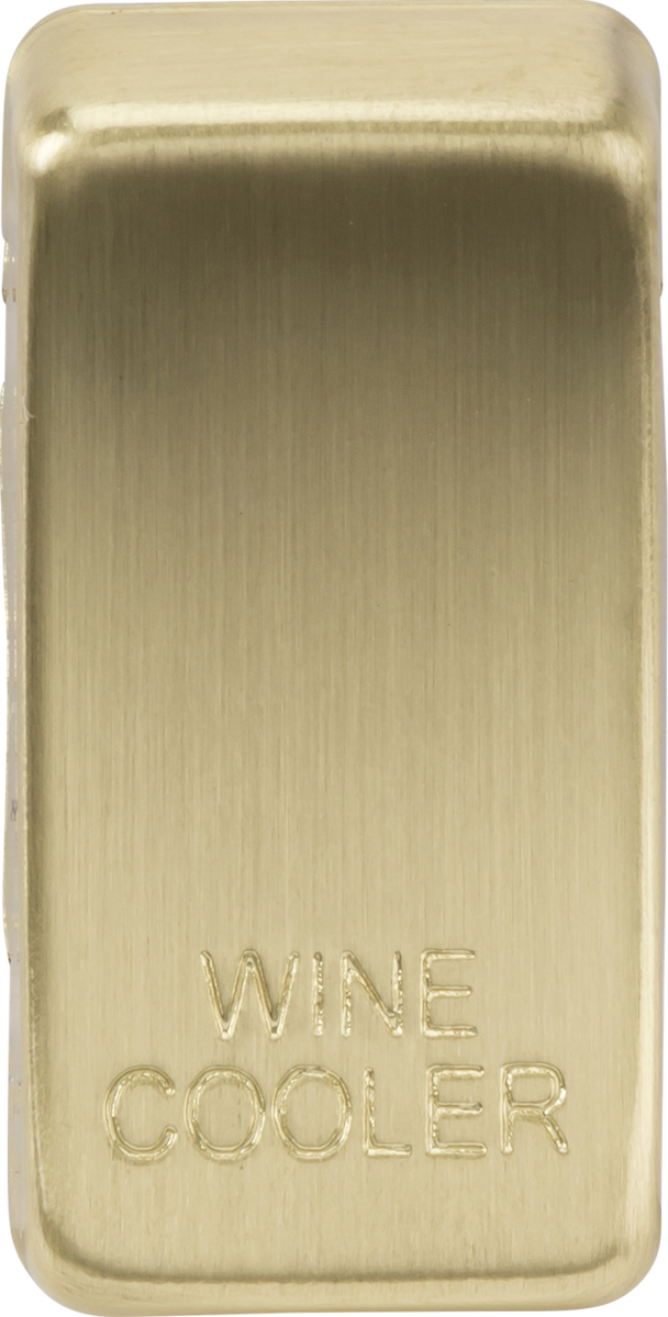 Knightsbridge MLA GDWINEBB Switch cover "marked WINE COOLER" - brushed brass