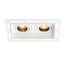 Saxby 94754 Trimless Dimmable Downlight twin 50W - Matt White