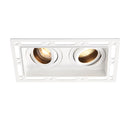Saxby 94754 Trimless Dimmable Downlight twin 50W - Matt White