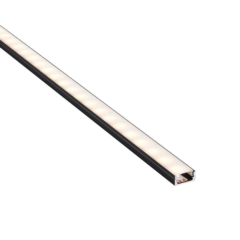 Saxby 94946 RigelSLIM Surface 2m Aluminium Profile-Extrusion Black