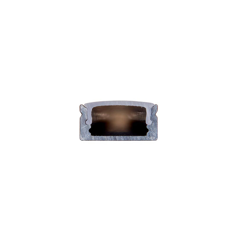 Saxby 94946 RigelSLIM Surface 2m Aluminium Profile-Extrusion Black