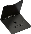 Knightsbridge MLA FPR7UMB 13A 1G unswitched floor socket - matt black