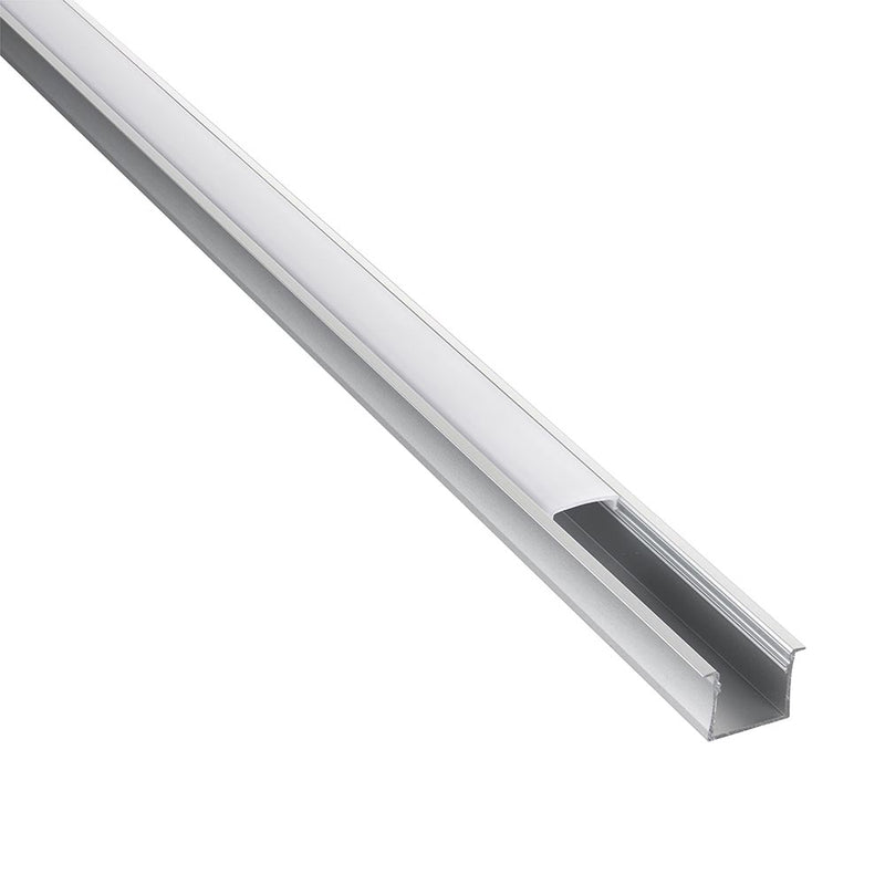 Saxby 97739 Rigel Recessed Wide 2m Aluminium Profile-Extrusion Sliver