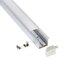 Saxby 97739 Rigel Recessed Wide 2m Aluminium Profile-Extrusion Sliver