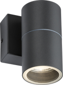 Knightsbridge MLA OWALL01A 230V IP54 GU10 Fixed Single Wall Light - Anthracite