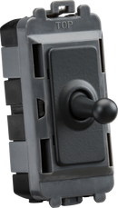 Knightsbridge MLA GDM01TOGAT 20AX 1G 2-way SP Grid Toggle Switch - anthracite