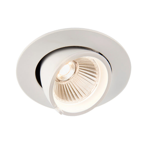 Saxby 99554 30W Axial Round Adjustable Spotlight - Warm White