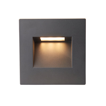 Saxby 99761 Albus CCT Square LED wall Light – IP65 Waterproof, Adjustable 3000-4000K-6500K, 1.5W Energy Efficient