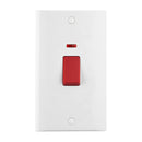 Saxby CE555 45A Large Plate DP Switch with Neon