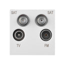 Saxby MOQUADWH Quadplex TV/SAT1/SAT2/DAB Module