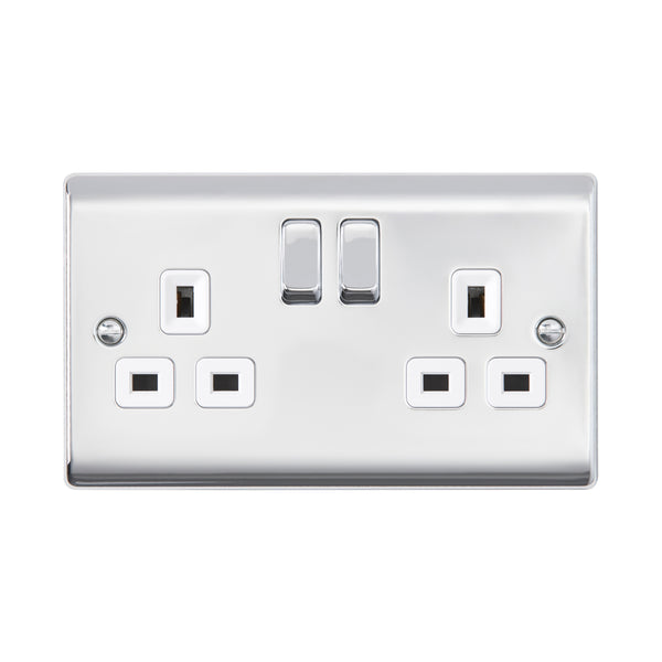 Saxby RS422PCW 13A 2G DP Switched Socket