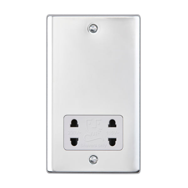 Saxby RS441PCW Dual Voltage Shaver Socket