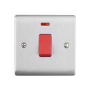 Saxby RS553BS 45A 1G DP Switch with Neon