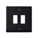 Saxby RSGFP2BL 2G Grid Front Plate