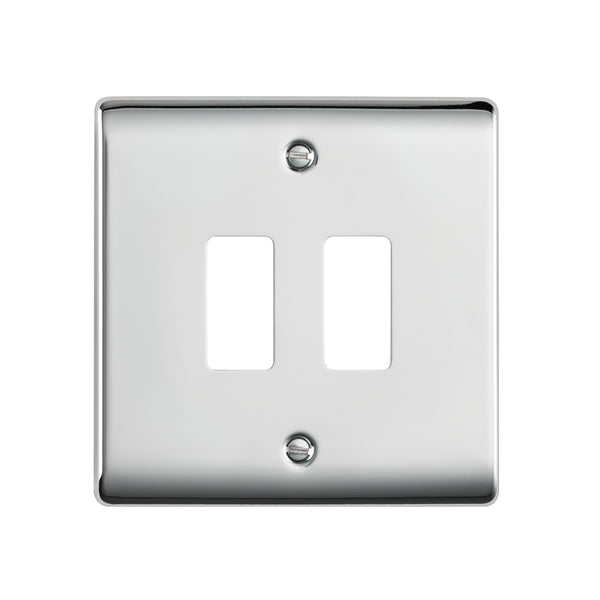 Saxby RSGFP2PC 2G Grid Front Plate