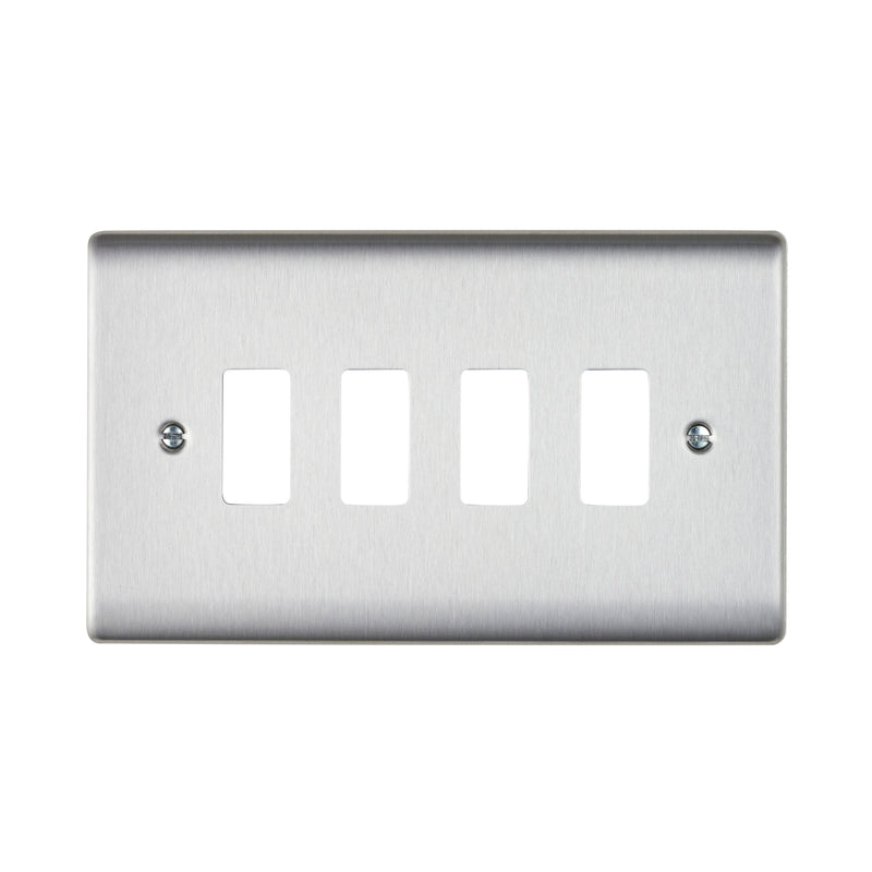 Saxby RSGFP4BS 4G Grid Front Plate