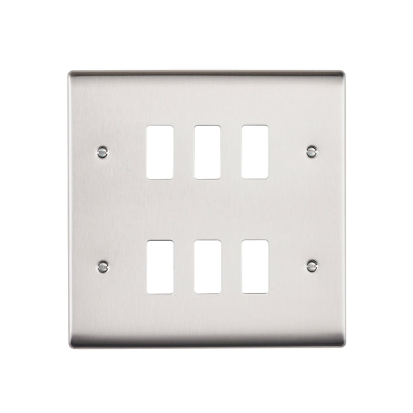 Saxby RSGFP6BS 6G Grid Front Plate
