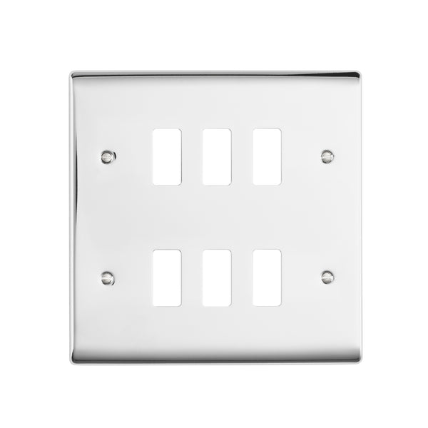 Saxby RSGFP6PC 6G Grid Front Plate