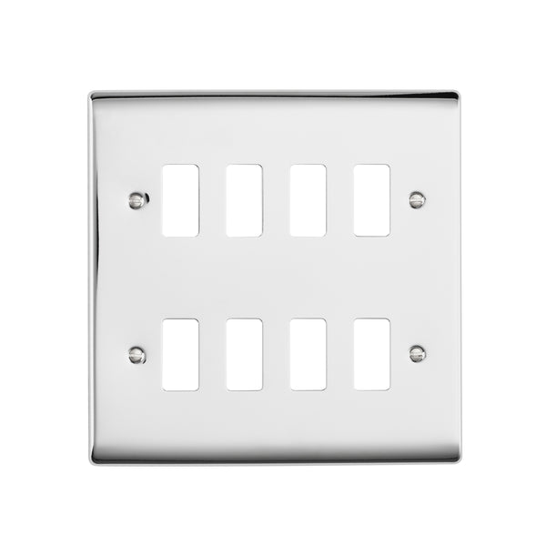 Saxby RSGFP8PC 8G Grid Front Plate