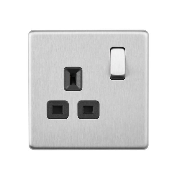 Saxby SL412BSB 13A 1G DP Switched Socket