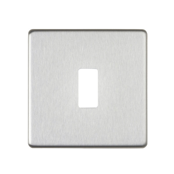 Saxby SLGFP1BS 1G Grid Front Plate