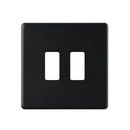 Saxby SLGFP2BL 2G Grid Front Plate