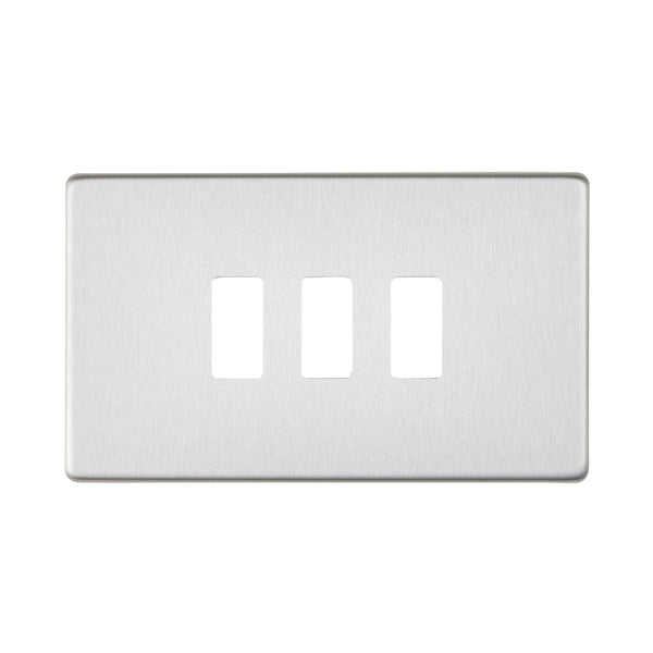 Saxby SLGFP3BS 3G Grid Front Plate