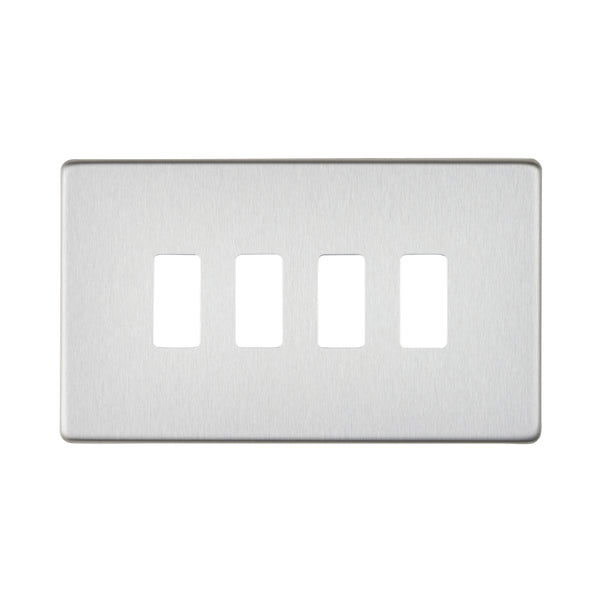 Saxby SLGFP4BS 4G Grid Front Plate
